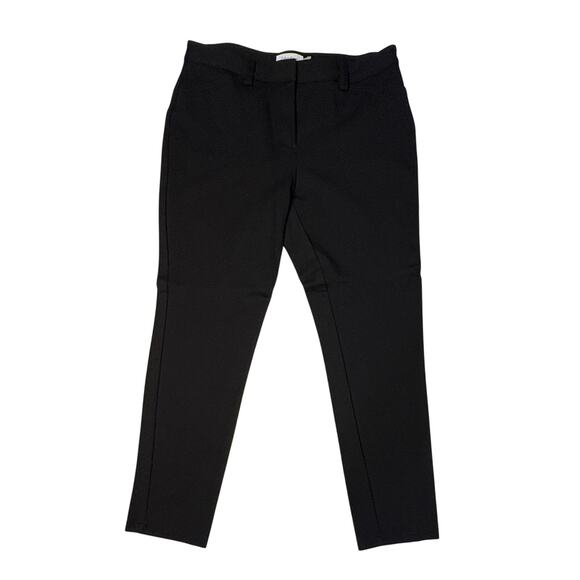 Calvin Klein Ponte Skinny Jeans 10 Black Modern Stretch Knit - Picture 1 of 11